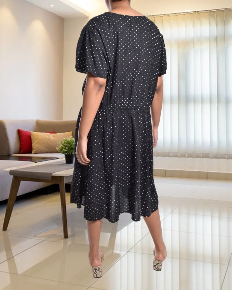 Black And White Dot Dress