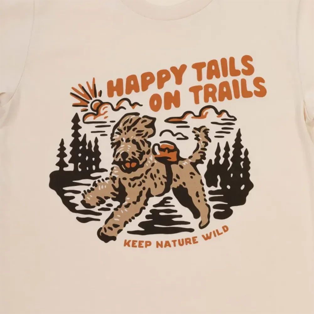 Keep Nature Wild Women's Happy Tails on Trails Short Sleeve T-Shirt