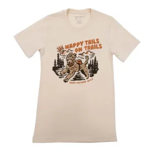 Keep Nature Wild Women's Happy Tails on Trails Short Sleeve T-Shirt