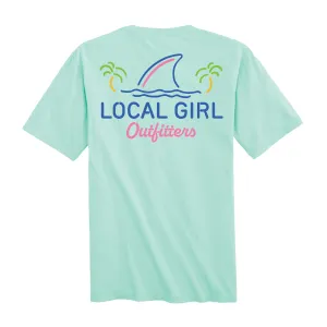 Local Boy Outfitters Women's Shark Fin Short-Sleeve Tee