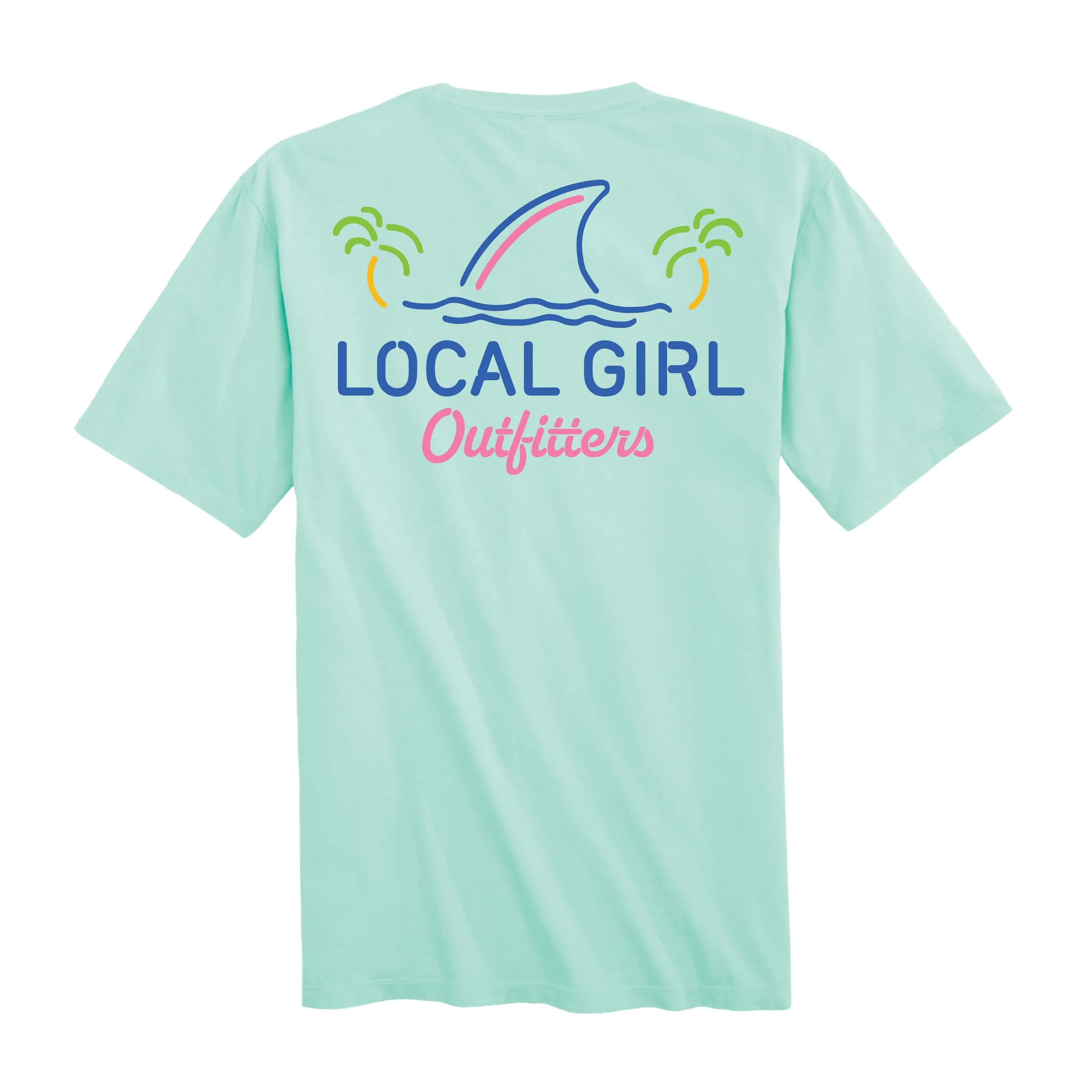 Local Boy Outfitters Women's Shark Fin Short-Sleeve Tee