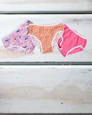 Love Print 3 Pack Girls Panty