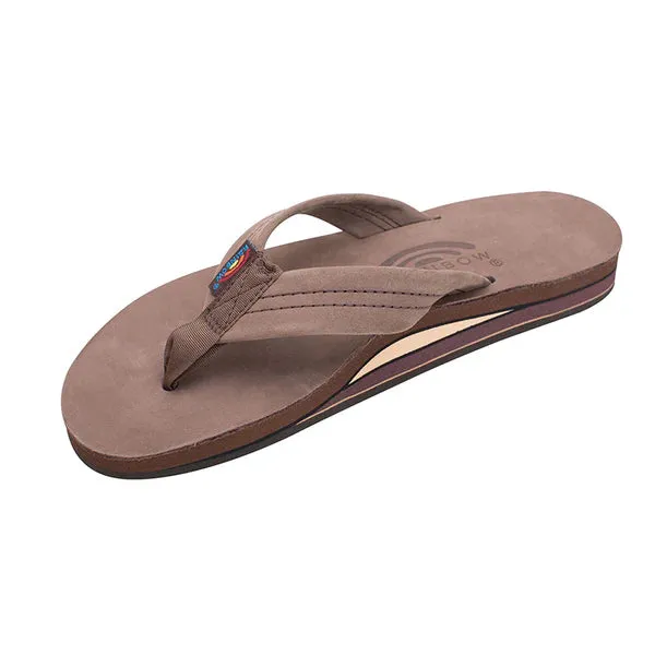Rainbow Men's Double Layer Wide Strap Sandals