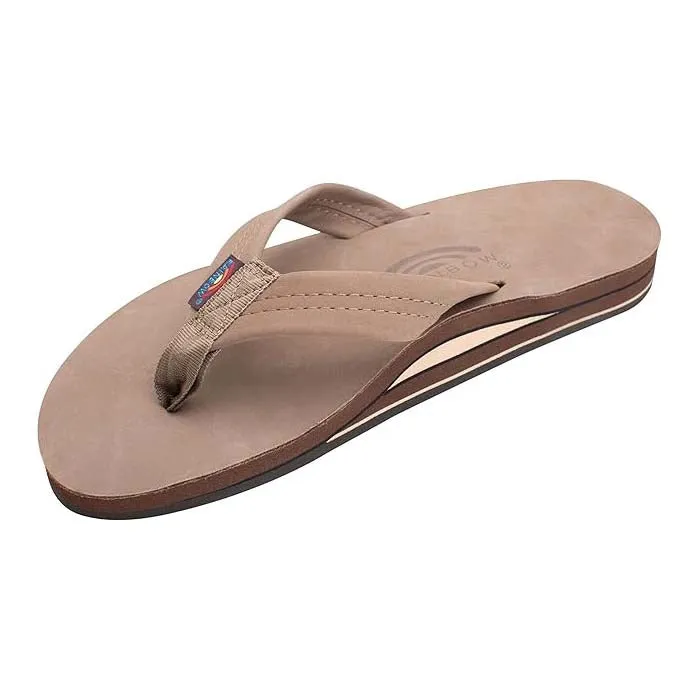 Rainbow Men's Double Layer Wide Strap Sandals