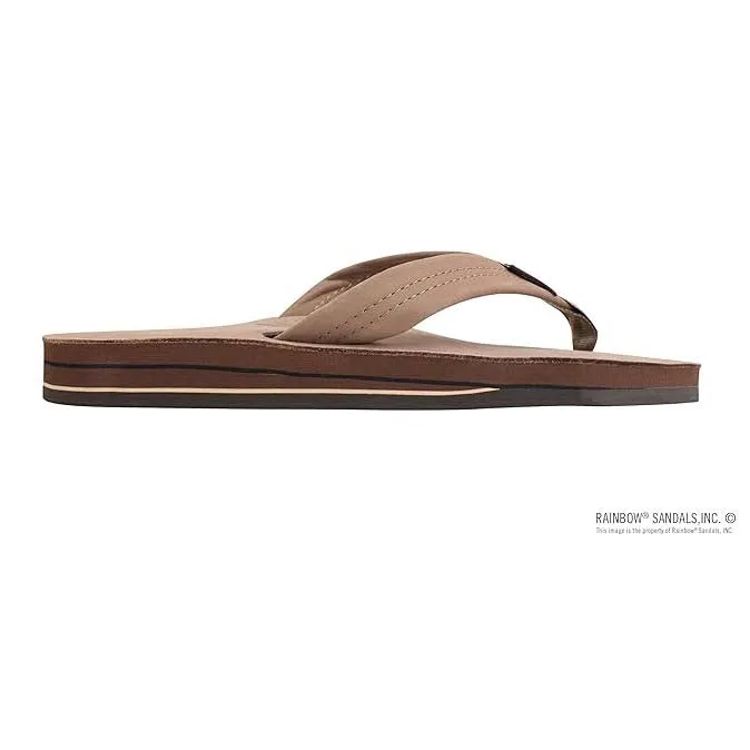 Rainbow Men's Double Layer Wide Strap Sandals