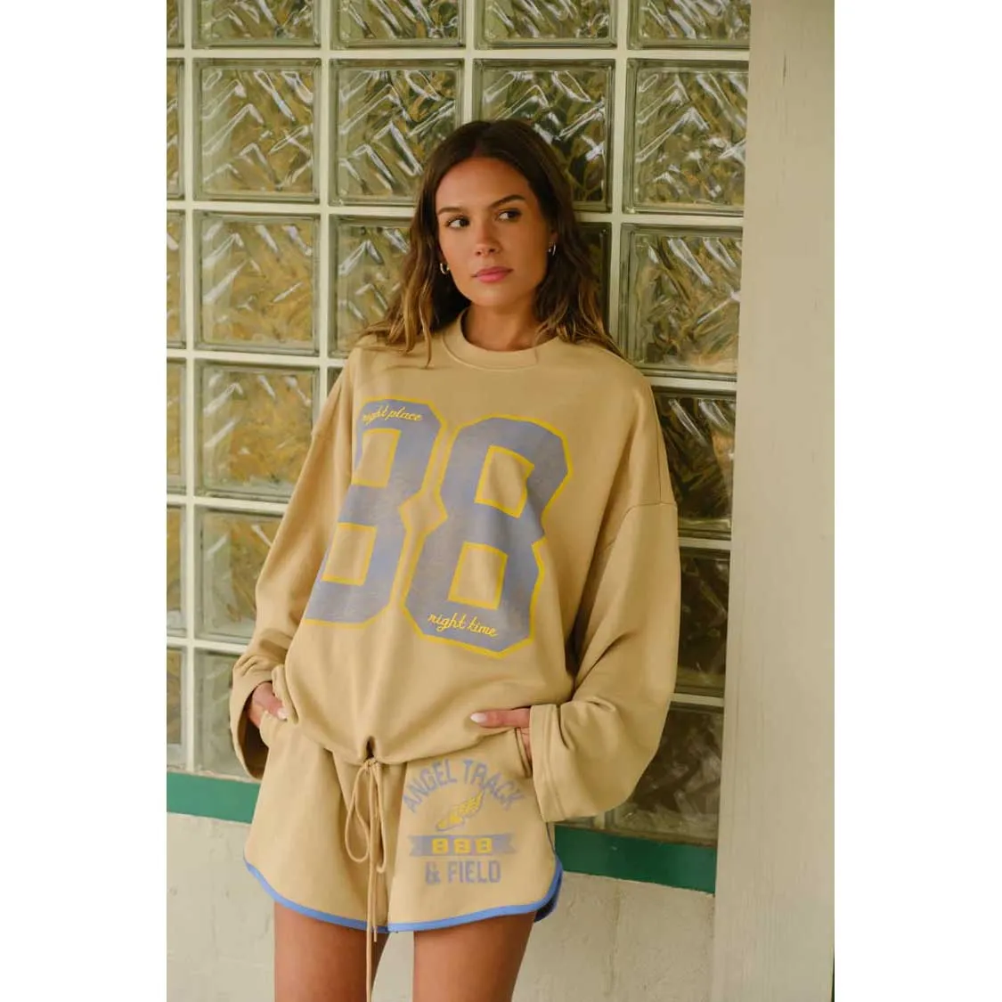 The Mayfair Group Women's Angel Track & Field Crewneck