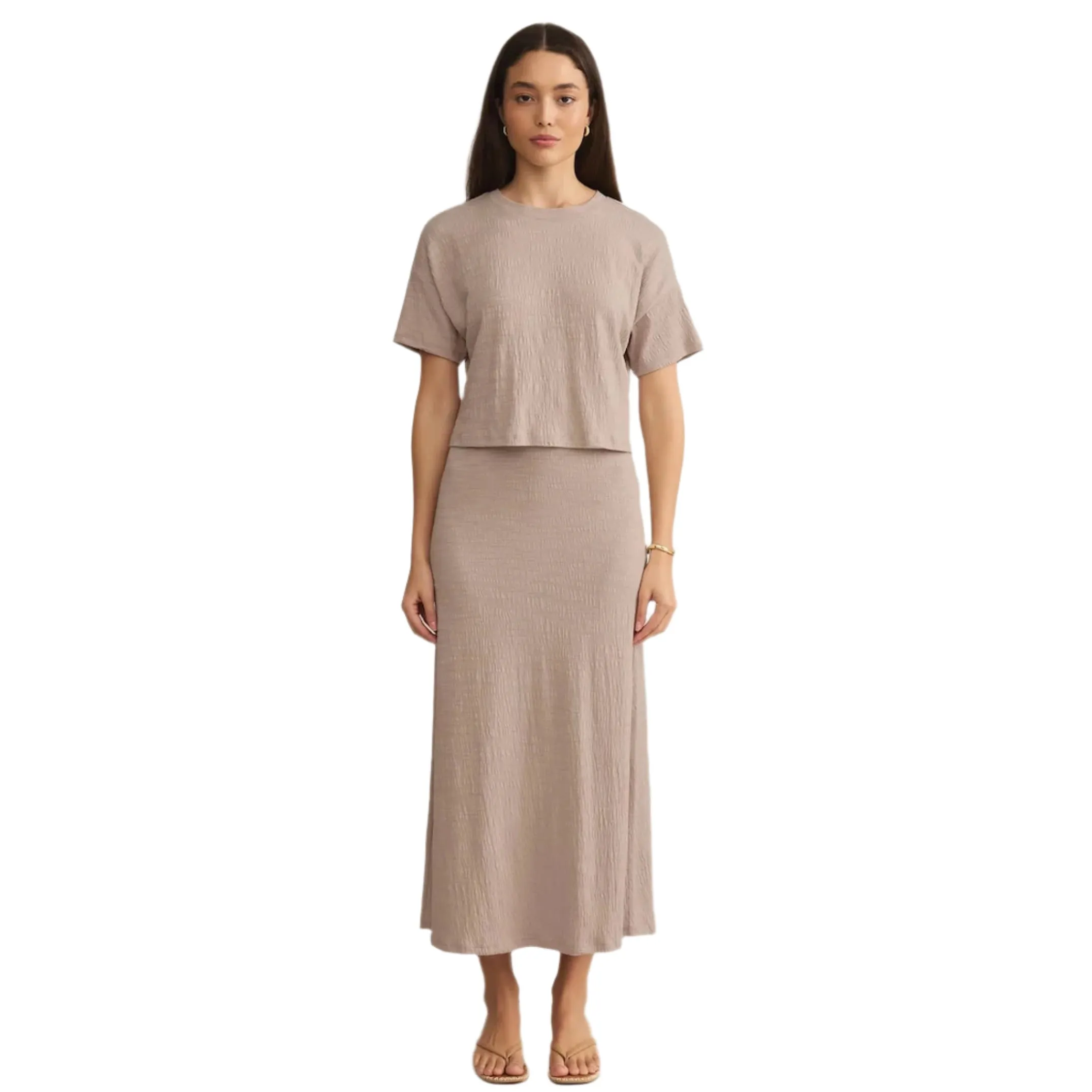 Z Supply Women's Sway Textured Crop Tee