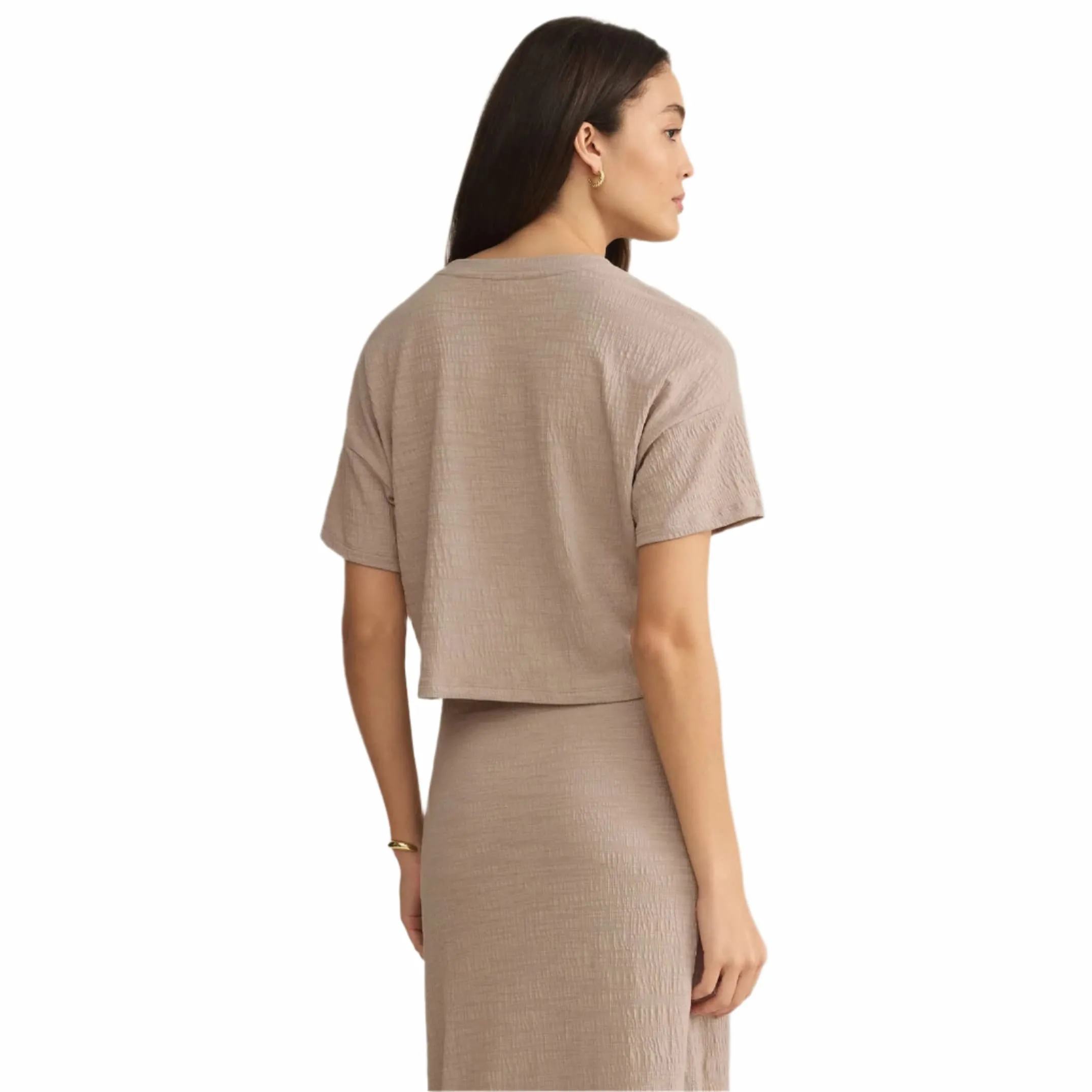 Z Supply Women's Sway Textured Crop Tee